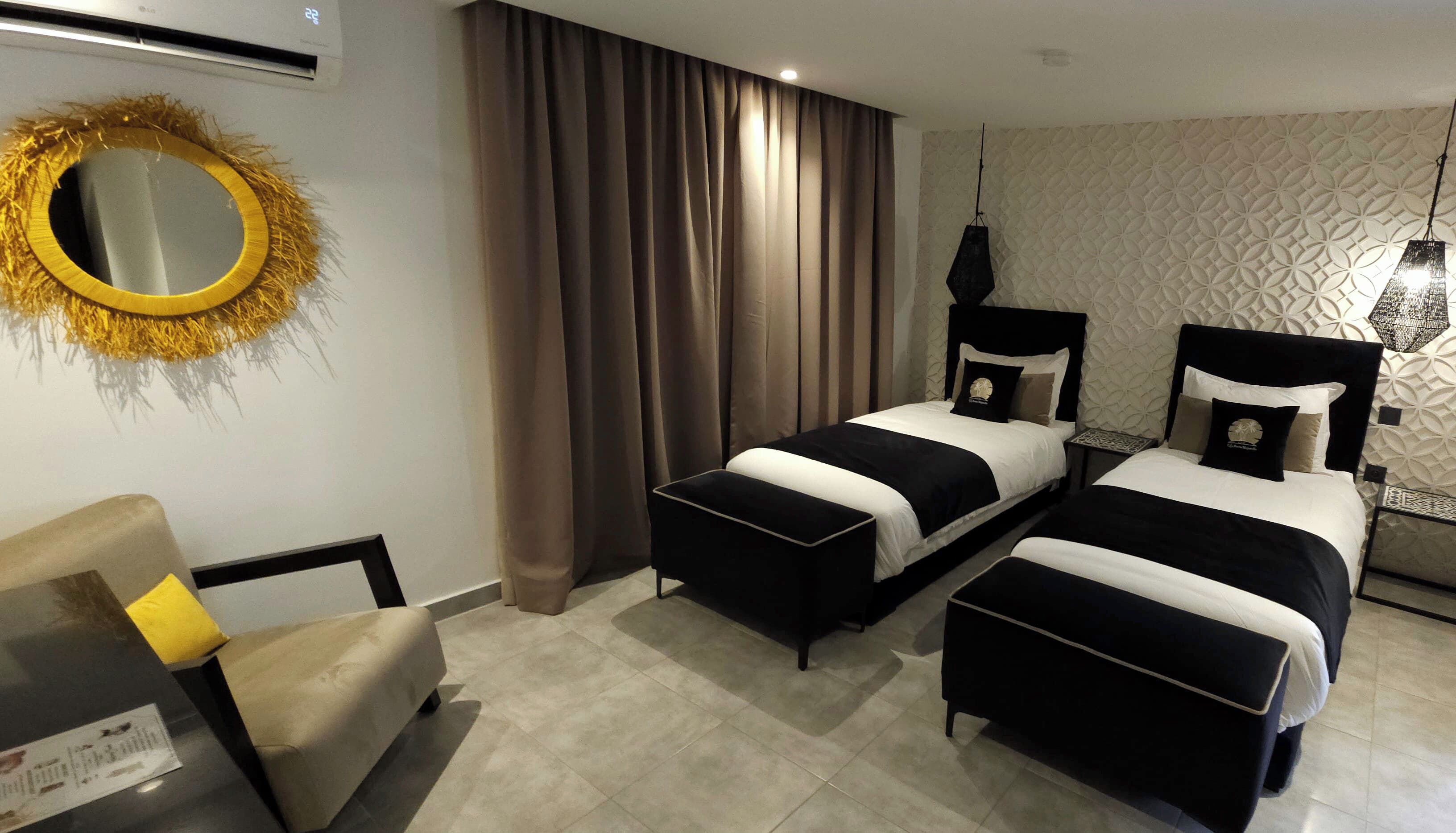 Standardværelse med 2 enkeltsenge - privat badeværelse | Premium-sengetøj, lydisolering, baby-/barnesenge (tillægsgebyr)