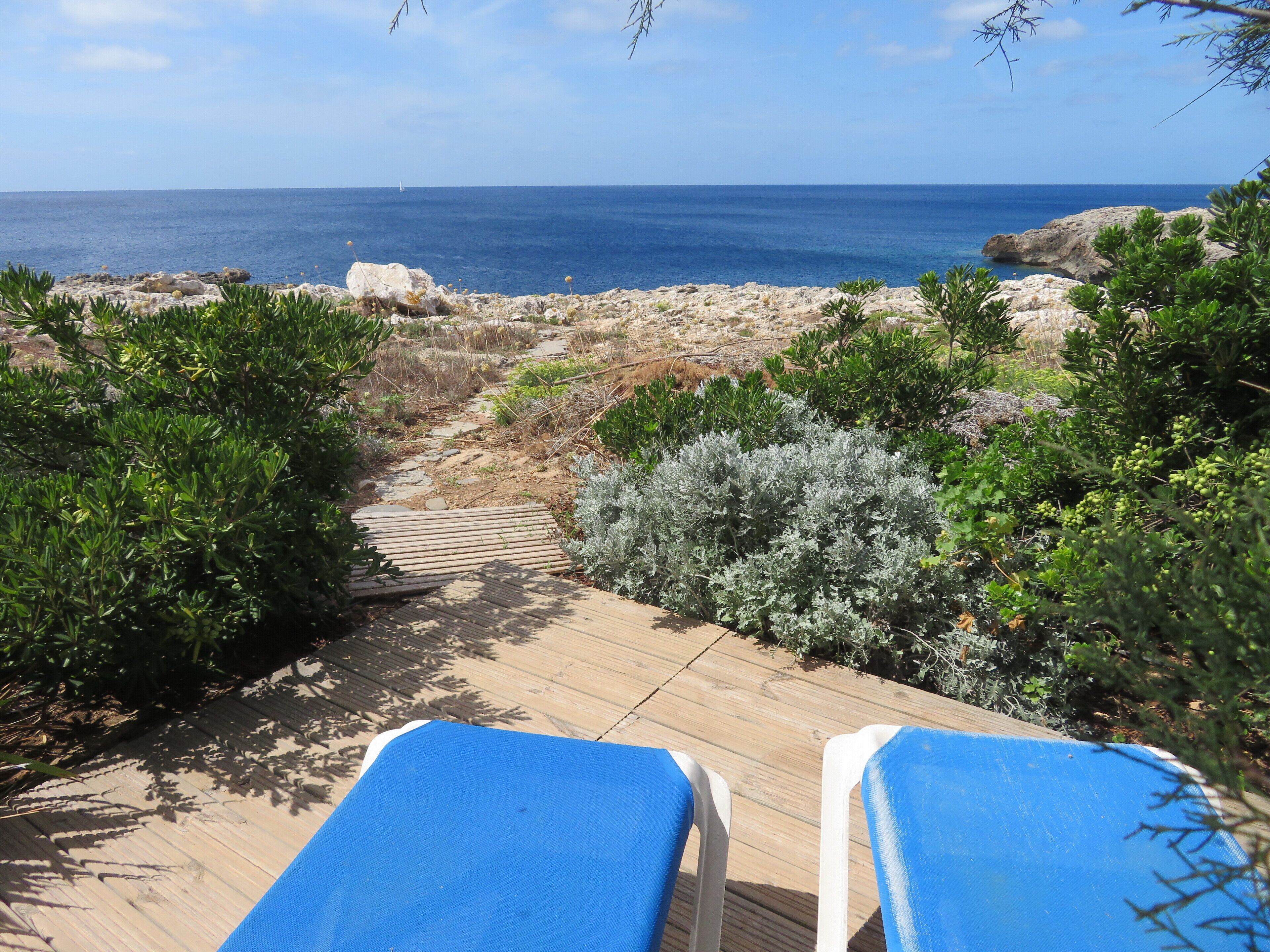 Access Path to sea cove from Villa's Back garden