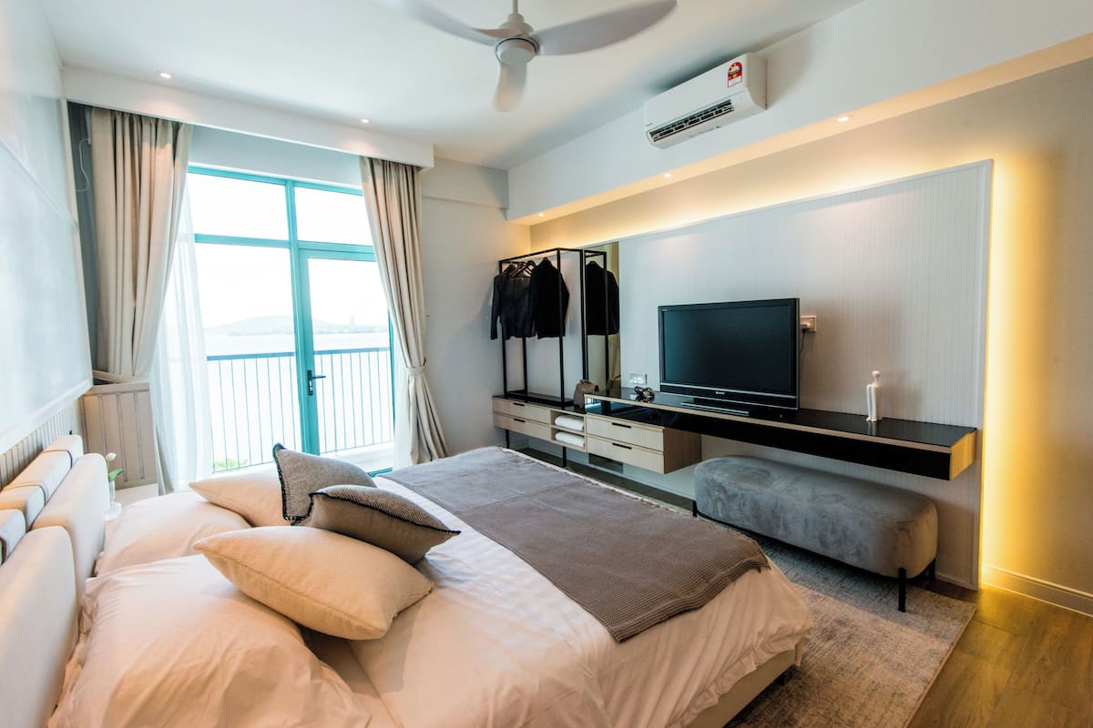 Deluxe-Suite, 2 Schlafzimmer, Balkon, Meerblick
