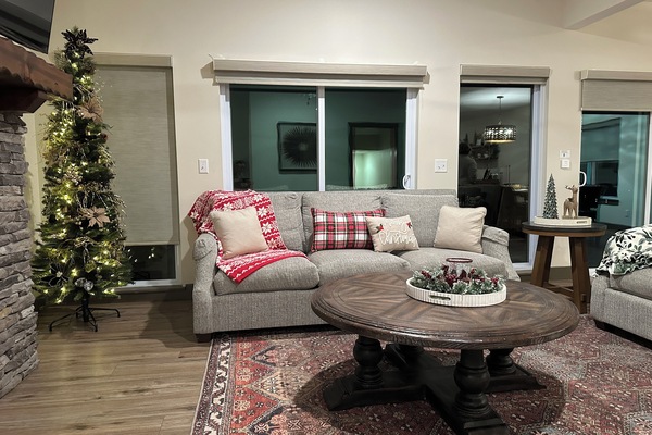 Holiday decor may vary from year to year and is typically displayed from November to January