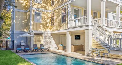 Experience luxury at 5 Periwinkle Lane, with private pool and a 5-minute walk to the beach!