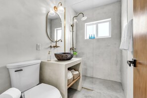 Shower, hair dryer