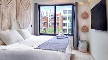 Departamento Deluxe, vista al resort | 2 habitaciones, cortinas blackout y wifi gratis