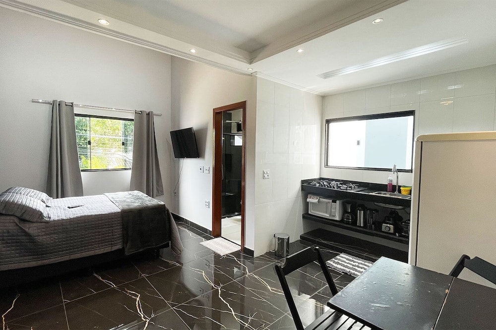 The Férias Loft confortável c cozinha