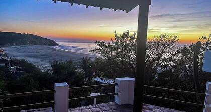House in Playa El Mojon, ocean view, surf and pool.