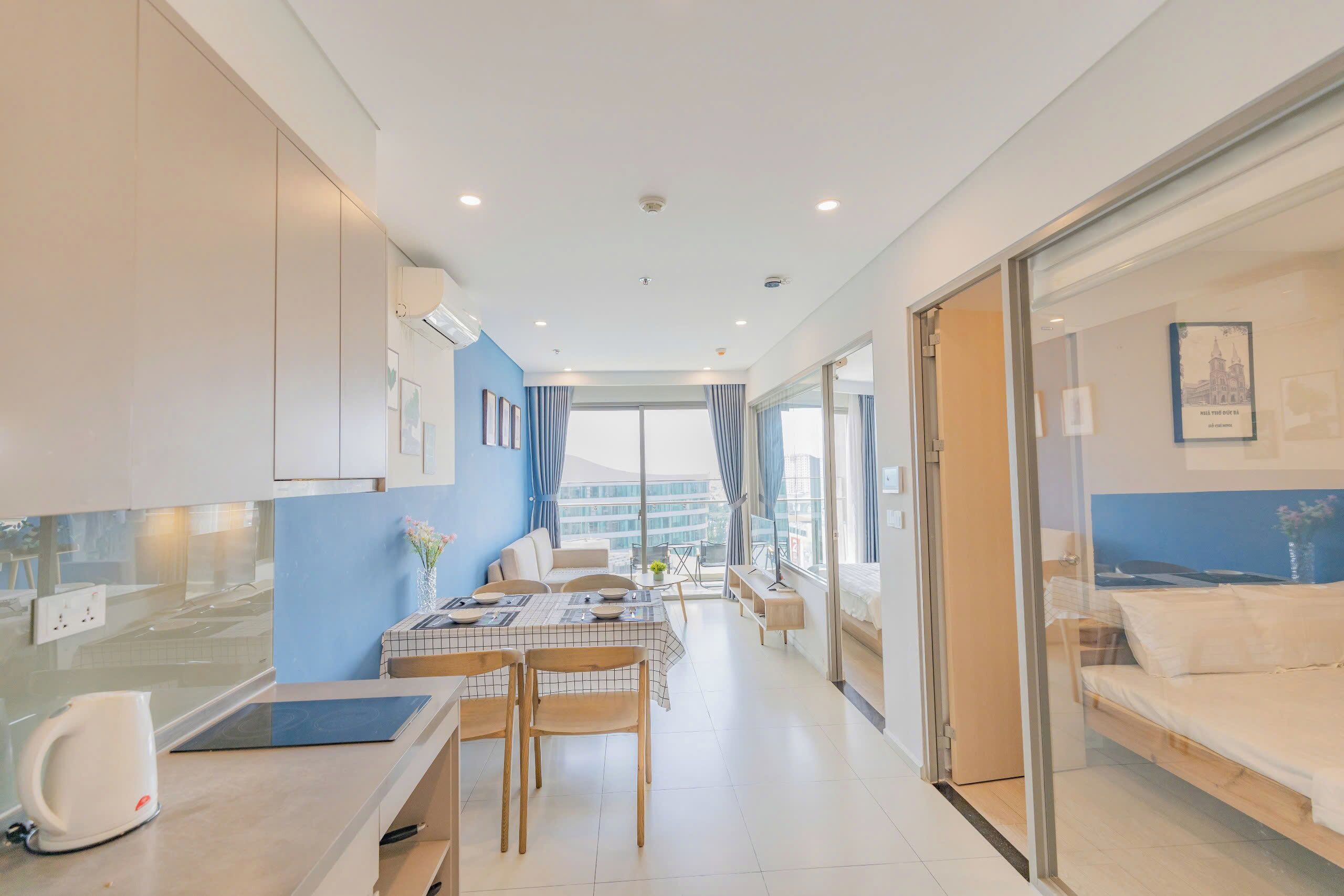 Departamento, 2 habitaciones | Sábanas de algodón egipcio y ropa de cama de alta calidad 