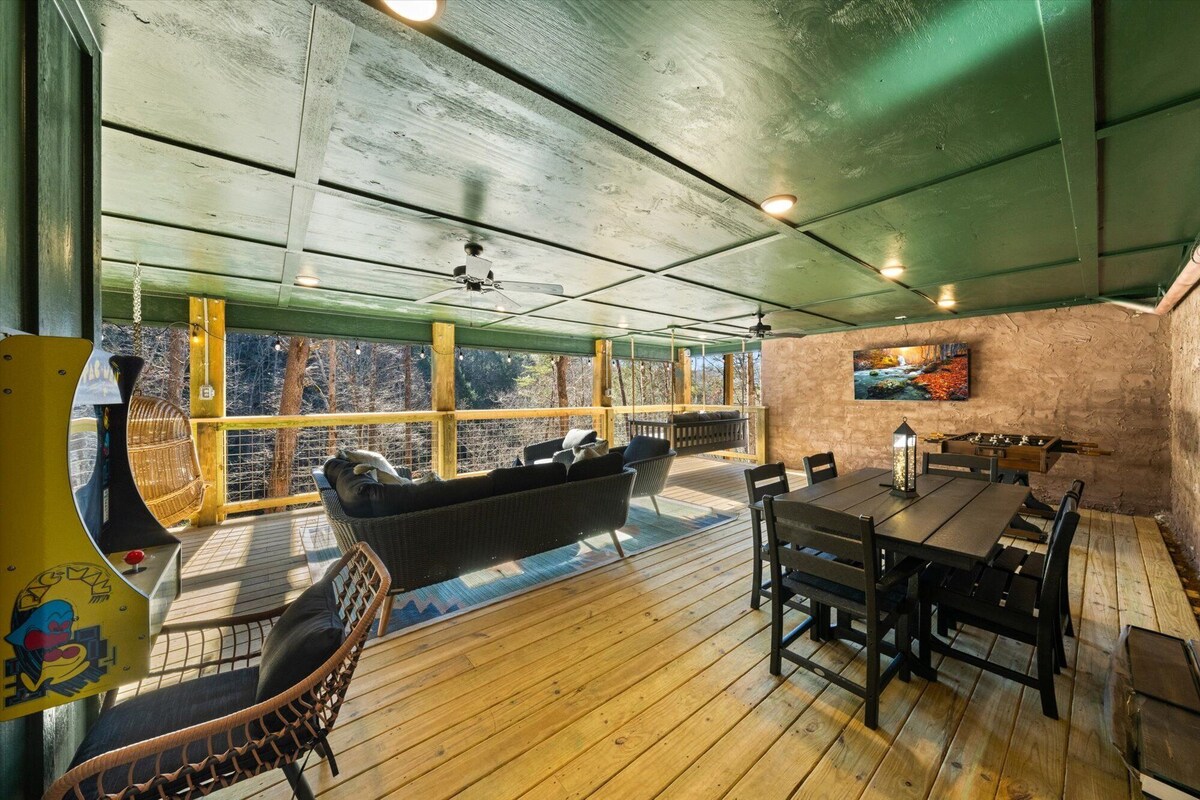 Photo 64 of Treehouse Cabin with XLarge Outside Living Space 10 Mins from downtown!