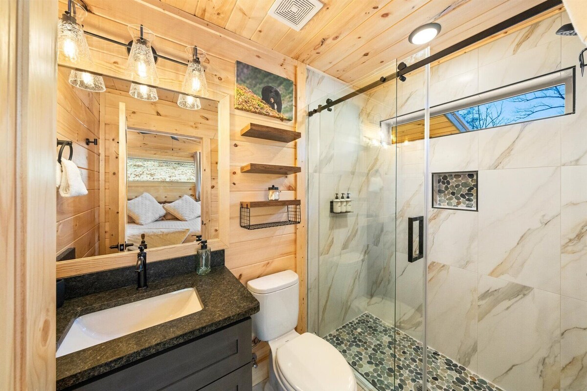 Photo 53 of Treehouse Cabin with XLarge Outside Living Space 10 Mins from downtown!
