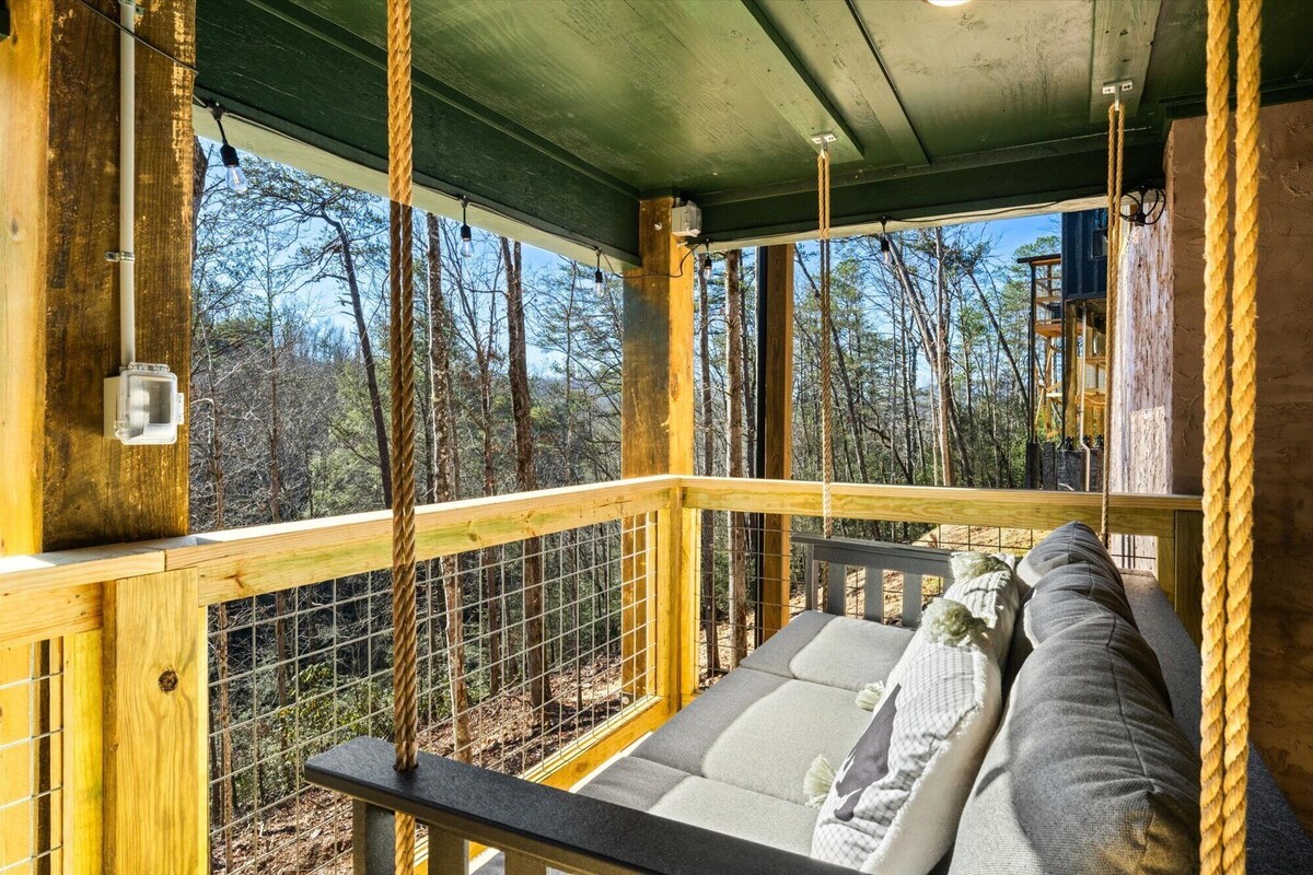 Photo 66 of Treehouse Cabin with XLarge Outside Living Space 10 Mins from downtown!