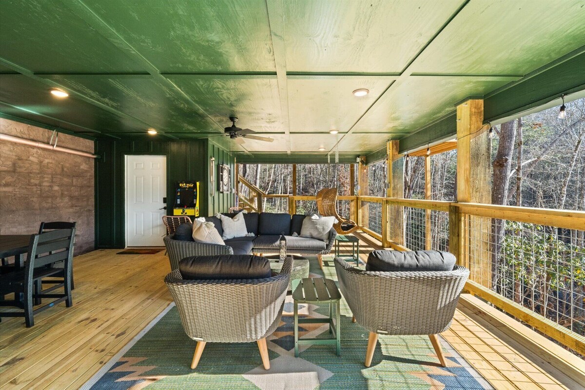 Photo 67 of Treehouse Cabin with XLarge Outside Living Space 10 Mins from downtown!