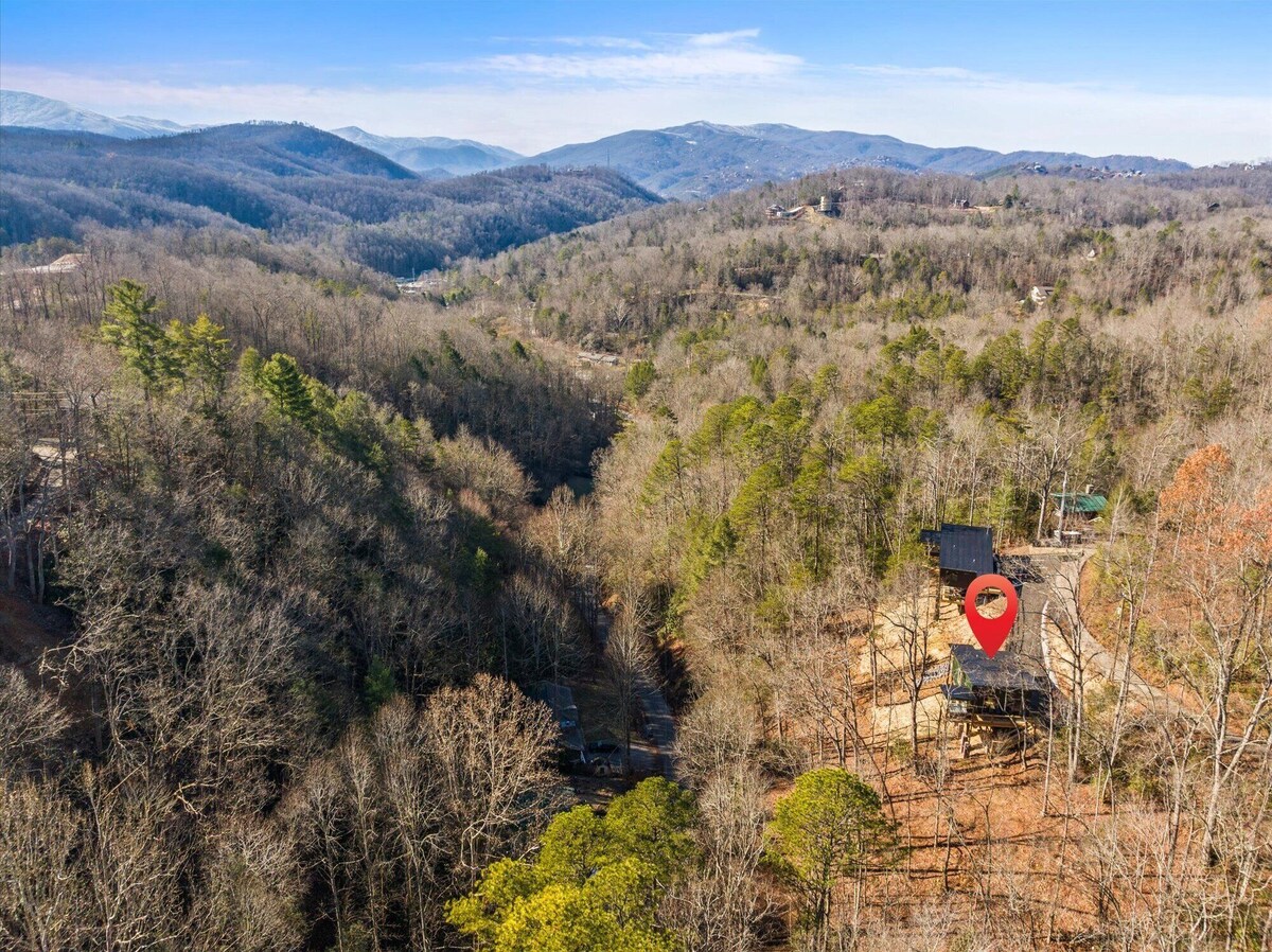 Photo 74 of Treehouse Cabin with XLarge Outside Living Space 10 Mins from downtown!