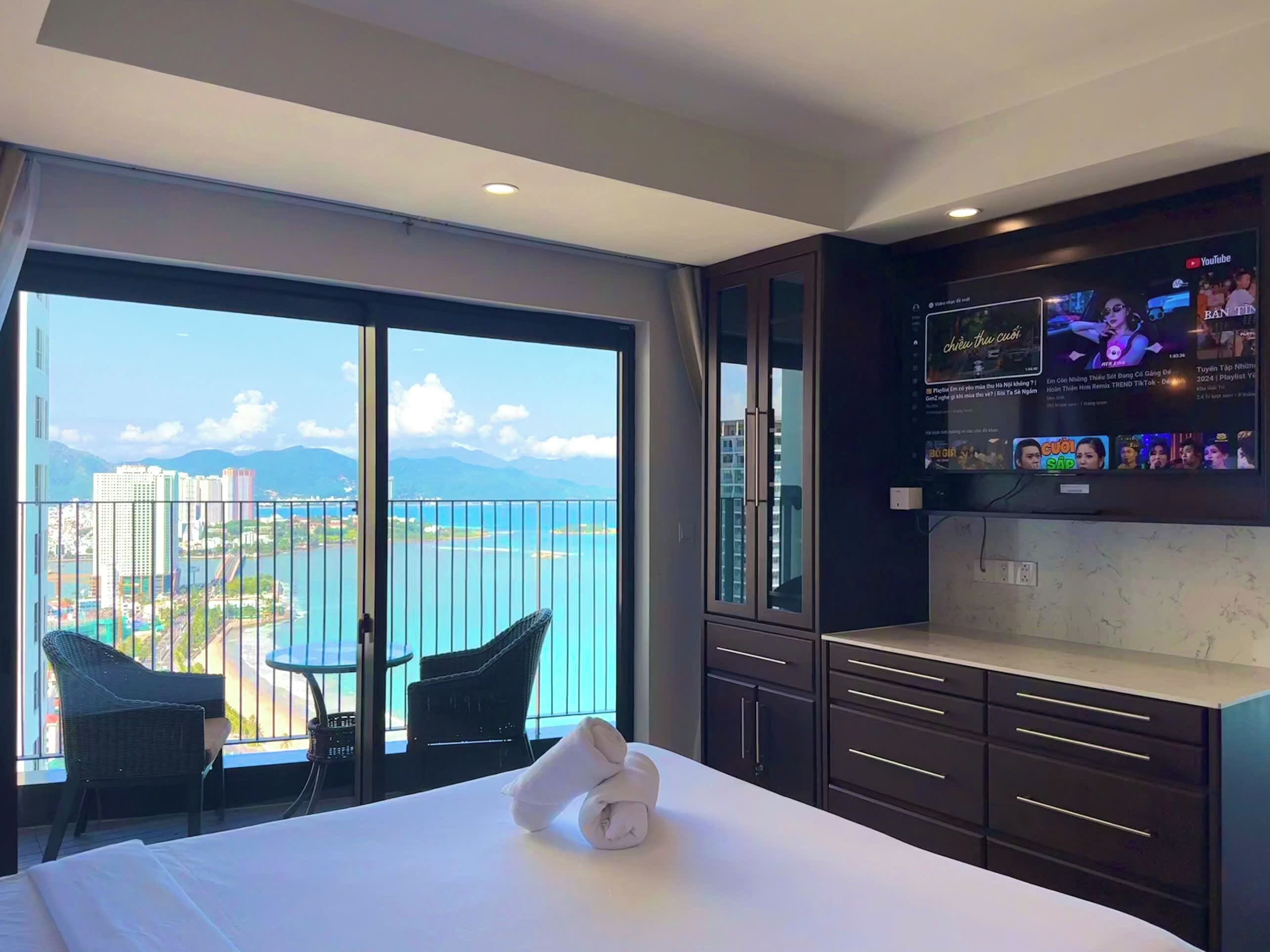 Lägenhet - 2 sovrum - havsutsikt | Skrivbord, arbetsyta för laptop och gratis wi-fi