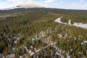 Aerial view - Incredible A-Frame Escape in the Heart of Government Camp, Perfect All Year, Walk to Everything (Government Camp)
