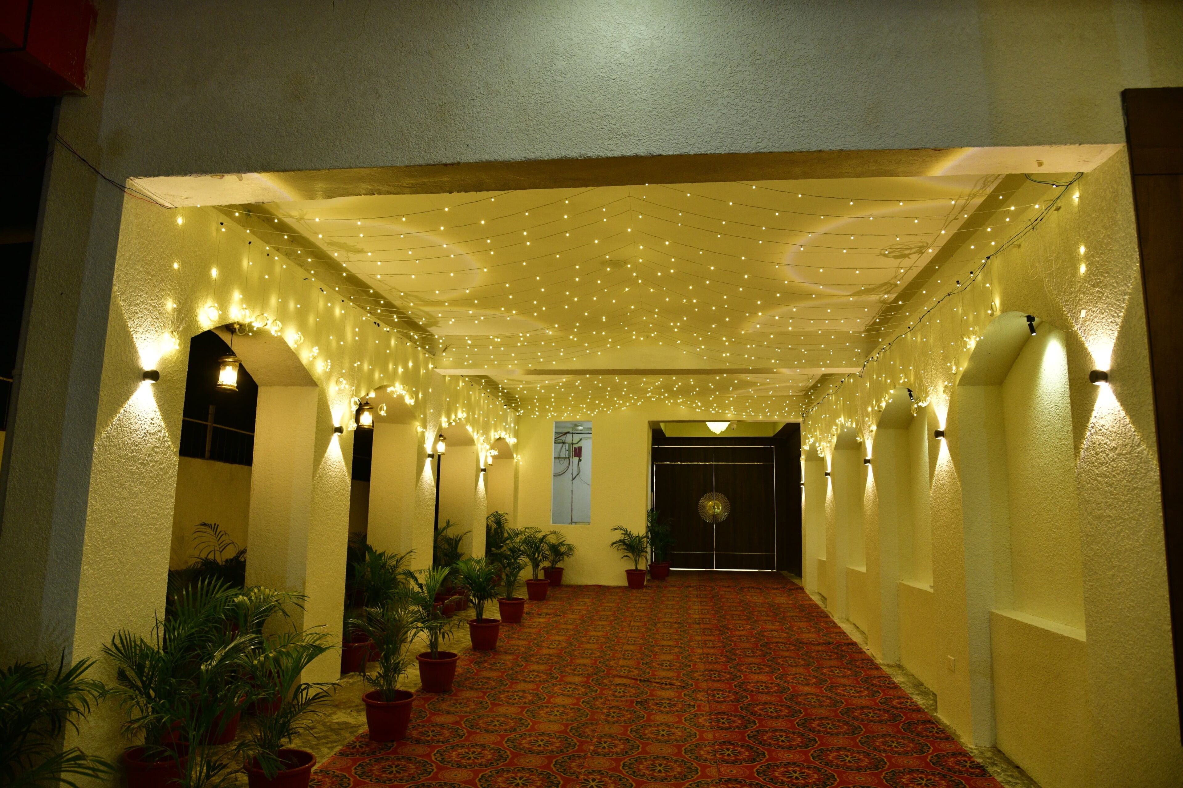 Outdoor banquet area