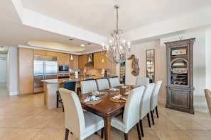 Exclusive Condo, 3 Bedrooms, Hot Tub, Beach View | In-room dining - Turquoise Place 2205 C (Orange Beach)