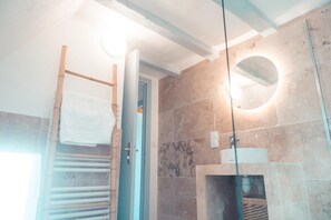 Shower, hair dryer
