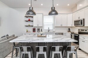 Fridge, microwave, oven, stovetop - Walk Everywhere Downtown! New Construction, Game Room, Private Fenced Yard, $300 in Free Tickets (St. Augustine)