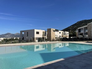 Pool - Apartment with panoramic sea view (CALVI)
