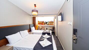 Panoramic Triple Room, Sea View | In-room safe, desk, iron/ironing board, free WiFi