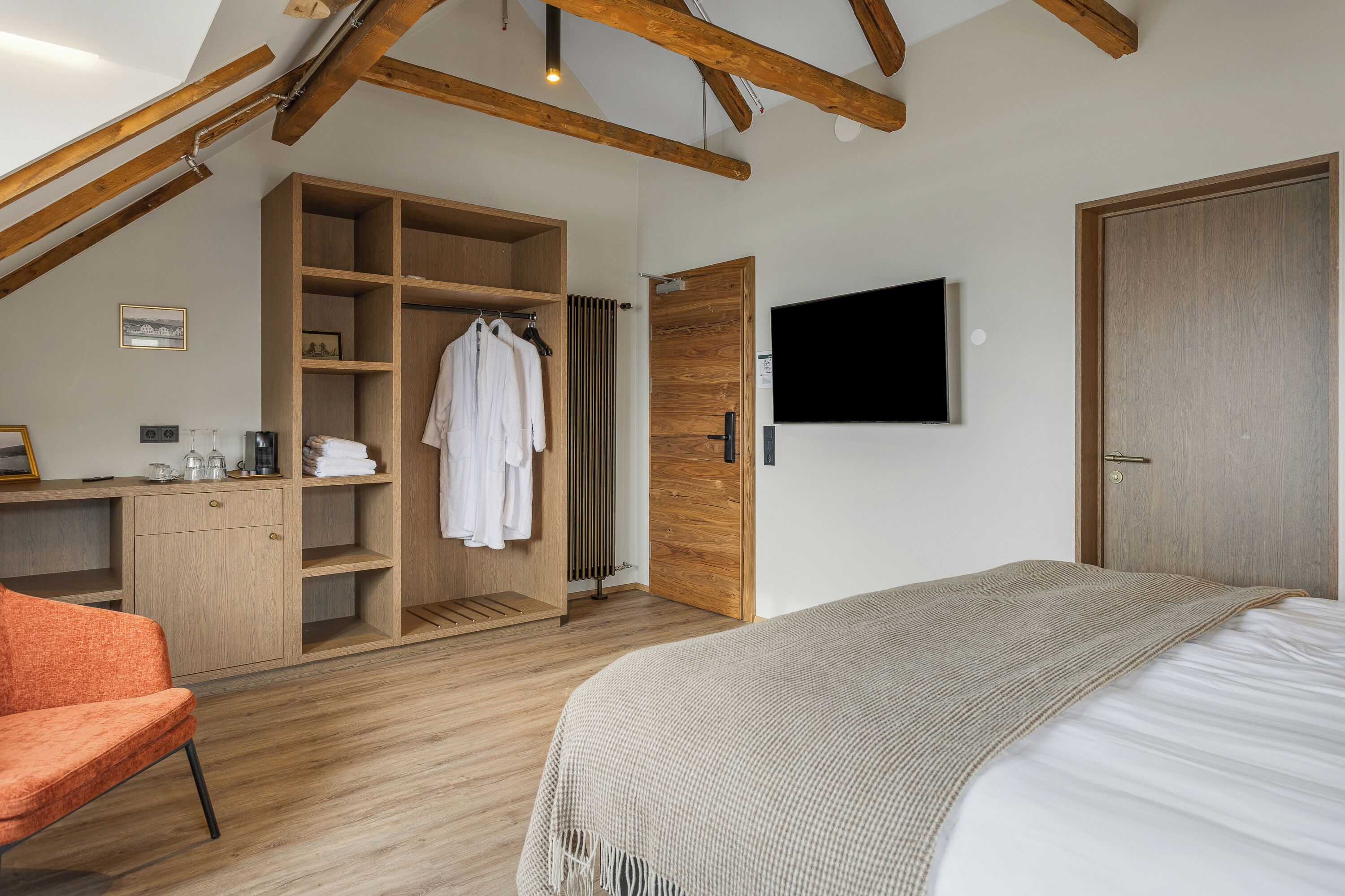 Luxury Double Room, Ocean View | Premium bedding, free minibar, in-room safe, soundproofing