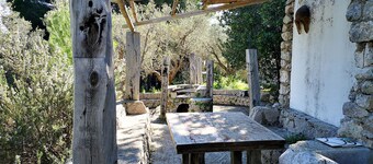 Private sea access garden house (house C)