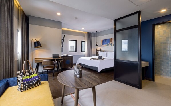 Studio (35 Double Bed) | Een bureau, een laptopwerkplek, gratis wifi, beddengoed