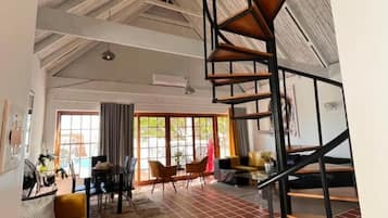 Chalet, 2 Bedrooms, Smoking, Balcony | Living area
