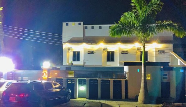 Front of property – evening/night