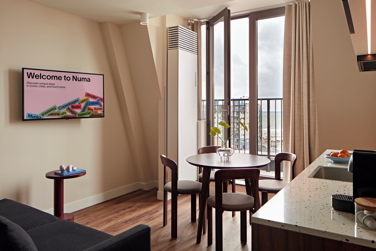 apartman, 1 hálószobával, erkély | Nappalirész | Okostévé
