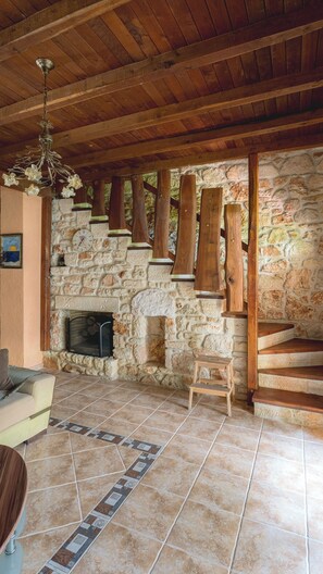 Interior - Stone Made Private Pool Villa II, Kriopigi (Kriopigi)
