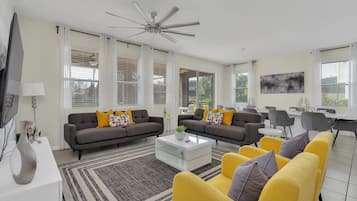 TV, table football, offices