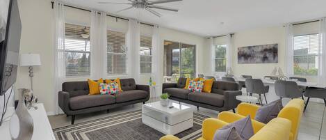 Télévision, baby-foot, espaces bureaux