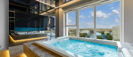 Design-Apartment, Whirlpool | Eigener Whirlpool