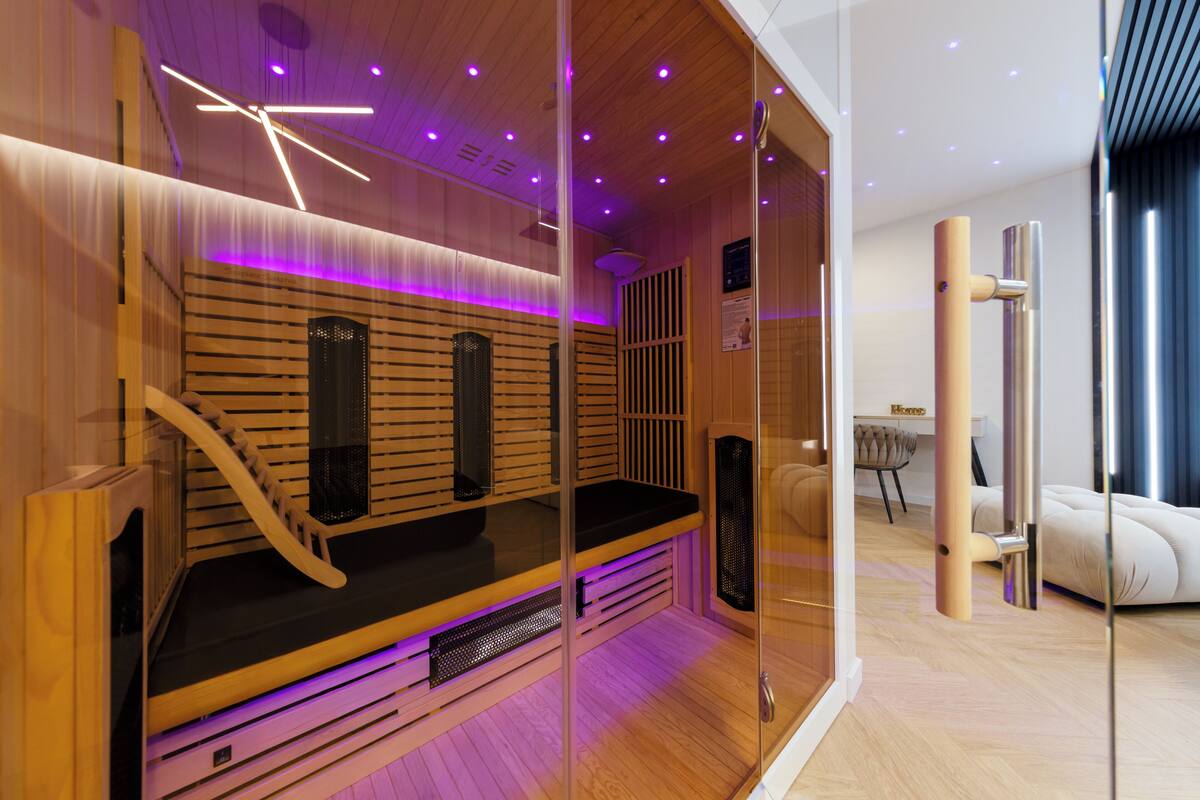 Comfort Studio, Sauna, River View | Living area | Flat-screen TV