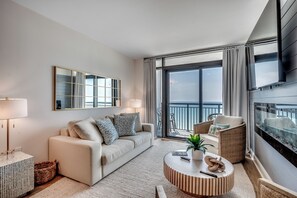 TV, DVD player, stereo