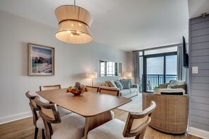 TV, DVD player, stereo