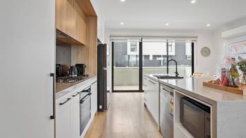 Microwave, oven, stovetop, dishwasher