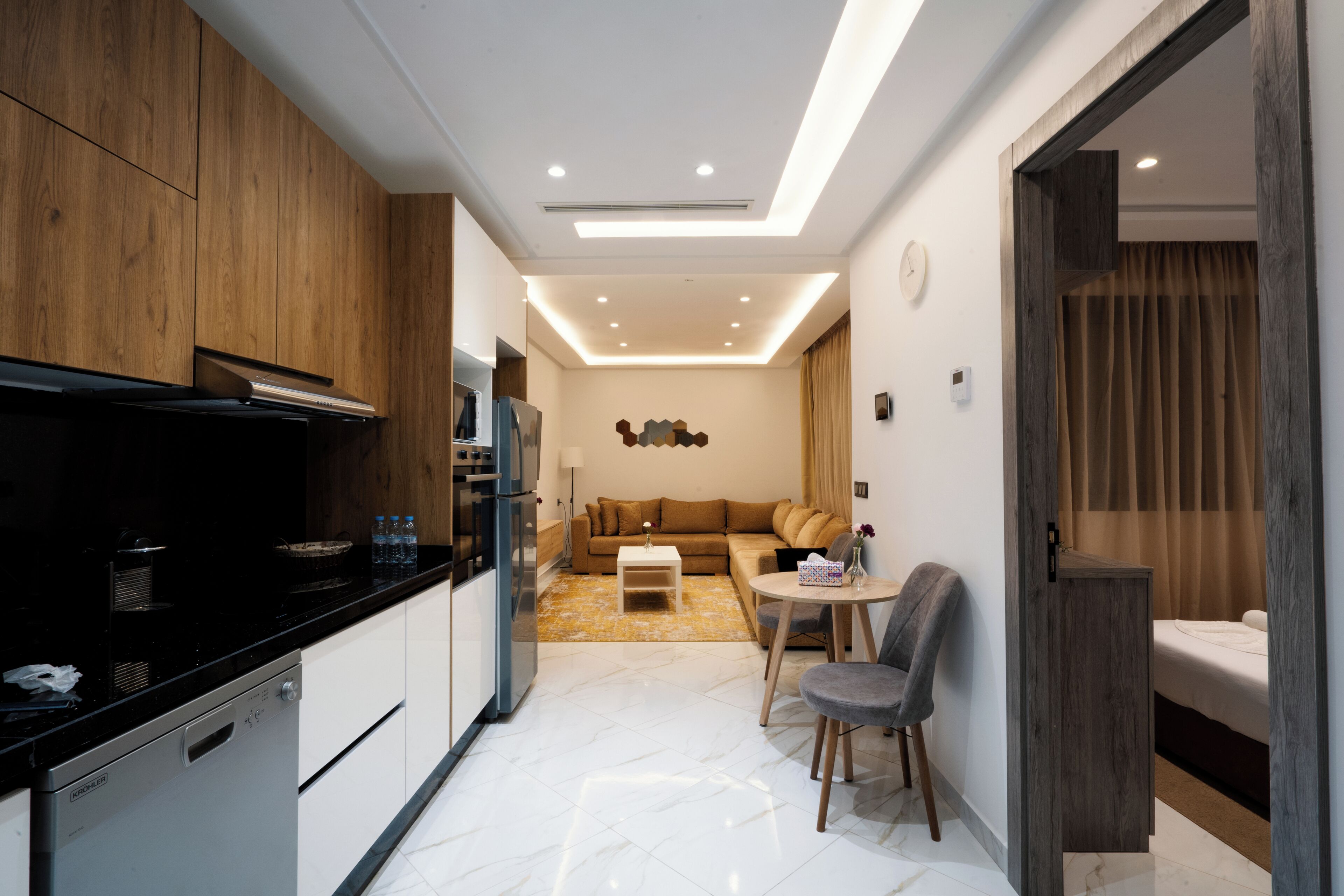 Deluxe Apartment, 1 Bedroom, Beachside | Private kitchen | Fridge, oven, stovetop, dishwasher