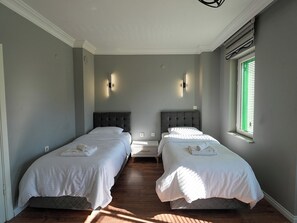 4 Schlafzimmer, Bettwäsche aus ägyptischer Baumwolle