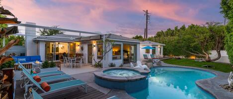 A heated pool