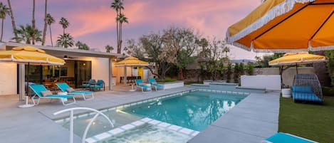 A heated pool