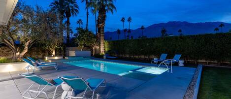 A heated pool
