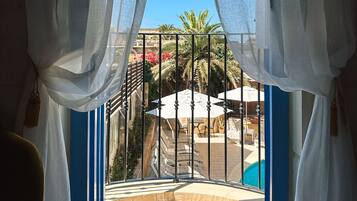 Deluxe Double Room, Balcony, Pool View | Balcony view