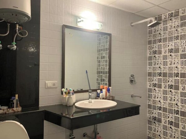 Towels, soap, toilet paper
