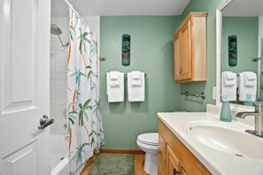 Hair dryer, towels