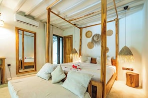 1 Schlafzimmer, Minibar, Schreibtisch, laptopgeeigneter Arbeitsplatz