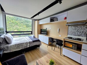 2 bedrooms, iron/ironing board, WiFi, bed sheets - Vista a la montaña, Loft en Usaquen Bogotá Norte (Bogotá)