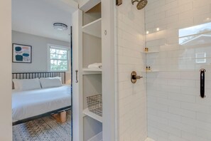 Hair dryer, towels