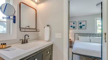 Hair dryer, towels