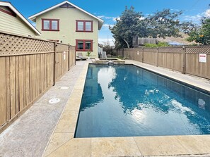 Una piscina riscaldata